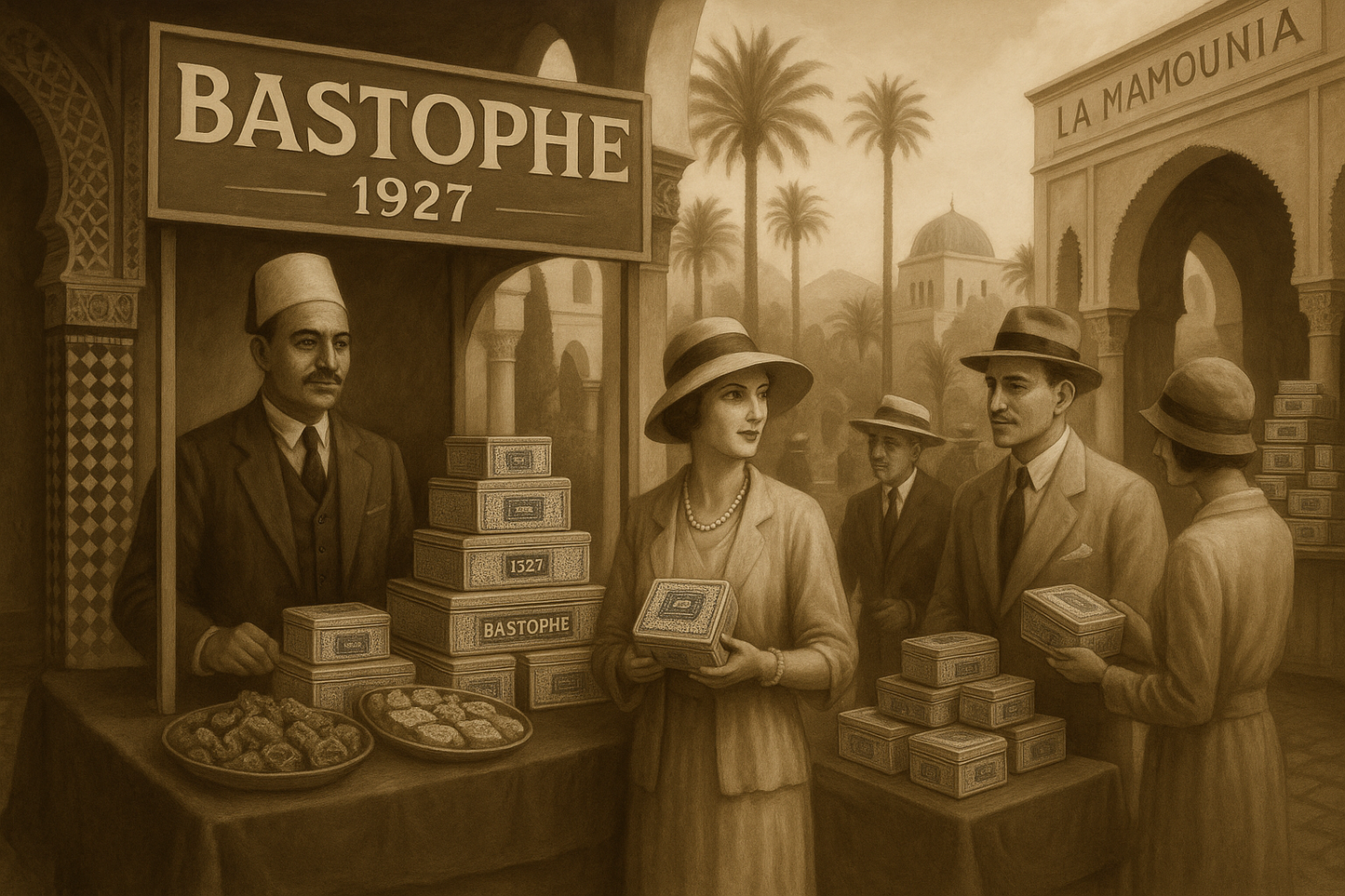 Boite BASTOPHE1927 Gateaux Marocains MIX Traditionnel